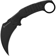Karambit EXTREME OPS negro, hoja hawkbill de acero inoxidable con recubrimiento antirreflejos