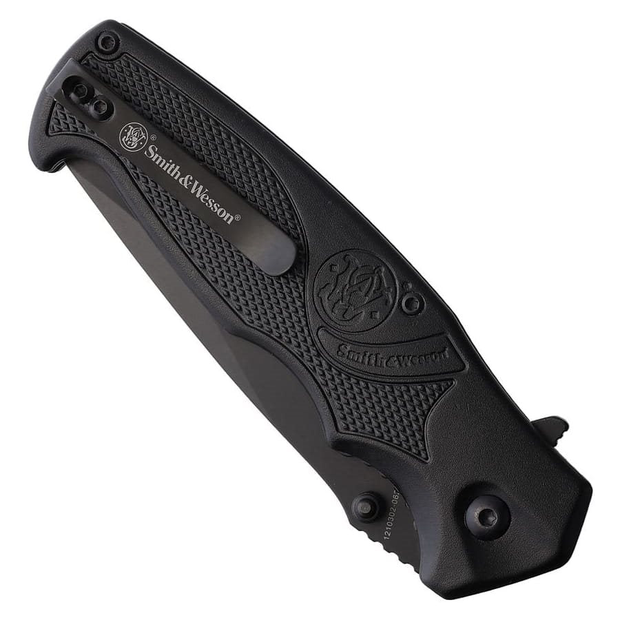 Set navaja plegable y baraja de cartas Smith & Wesson