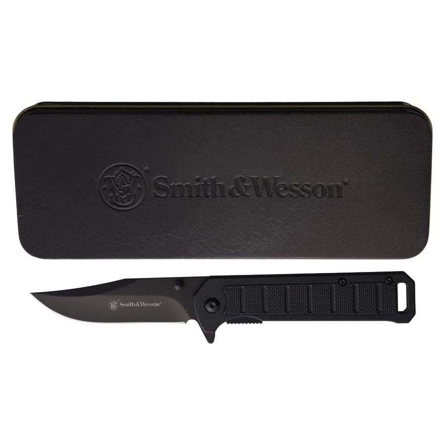Navaja plegable Smith & Wesson modelo 1208873 en caja de regalo