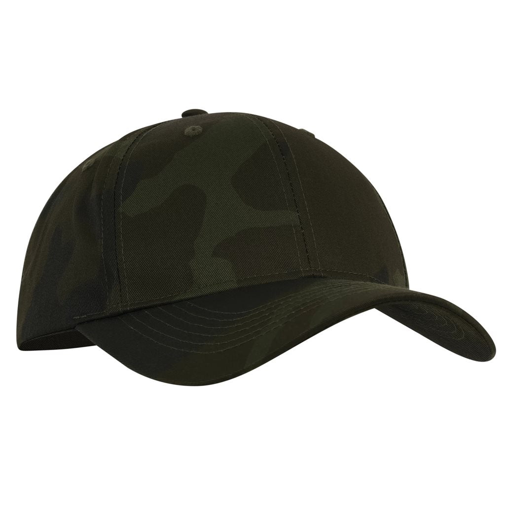 Gorra de béisbol de algodón de perfil bajo ajustable con cierre metálico
