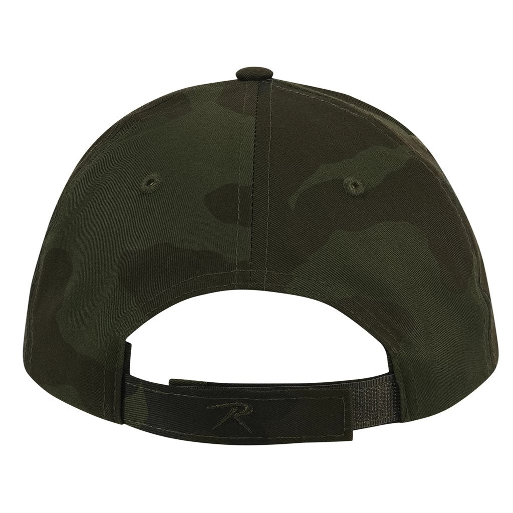 Gorra de béisbol de algodón de perfil bajo ajustable con cierre metálico