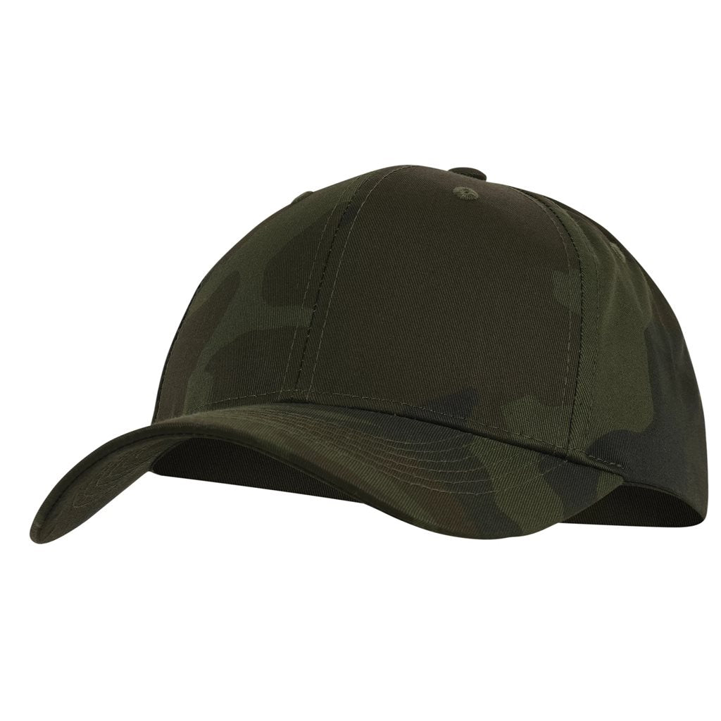 Gorra de béisbol de algodón de perfil bajo ajustable con cierre metálico