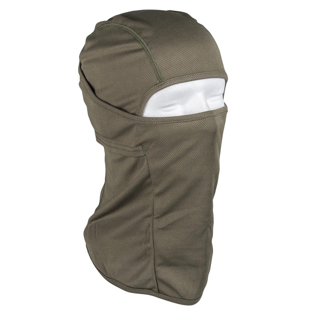 Pasamontañas Flexi Tactical verde, vista frontal del producto