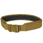 Cinturón táctico Condor Outdoor LCS color coyote, compatible MOLLE/PALS, materiales resistentes