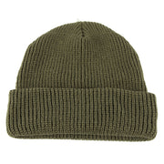 Gorro tejido poliacrílico verde, fotografía del producto
