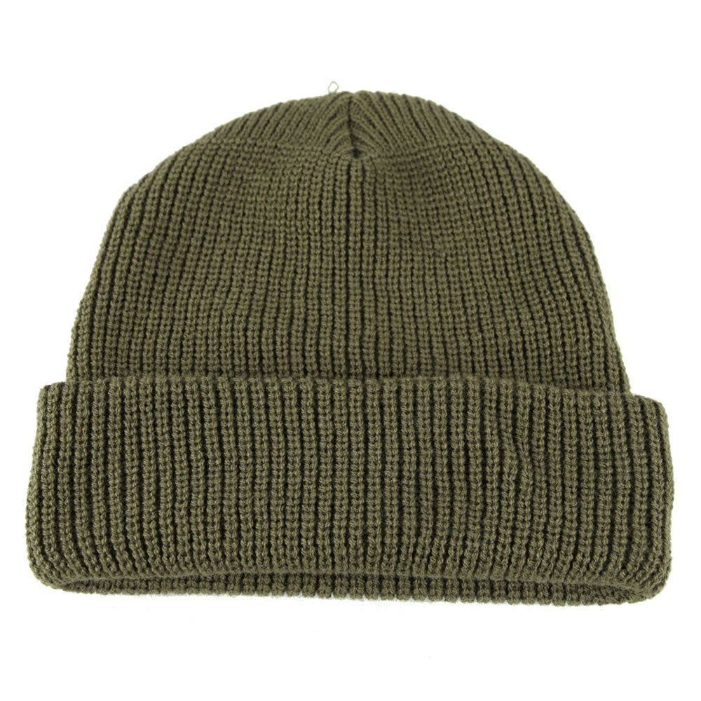 Gorro tejido poliacrílico verde, fotografía del producto