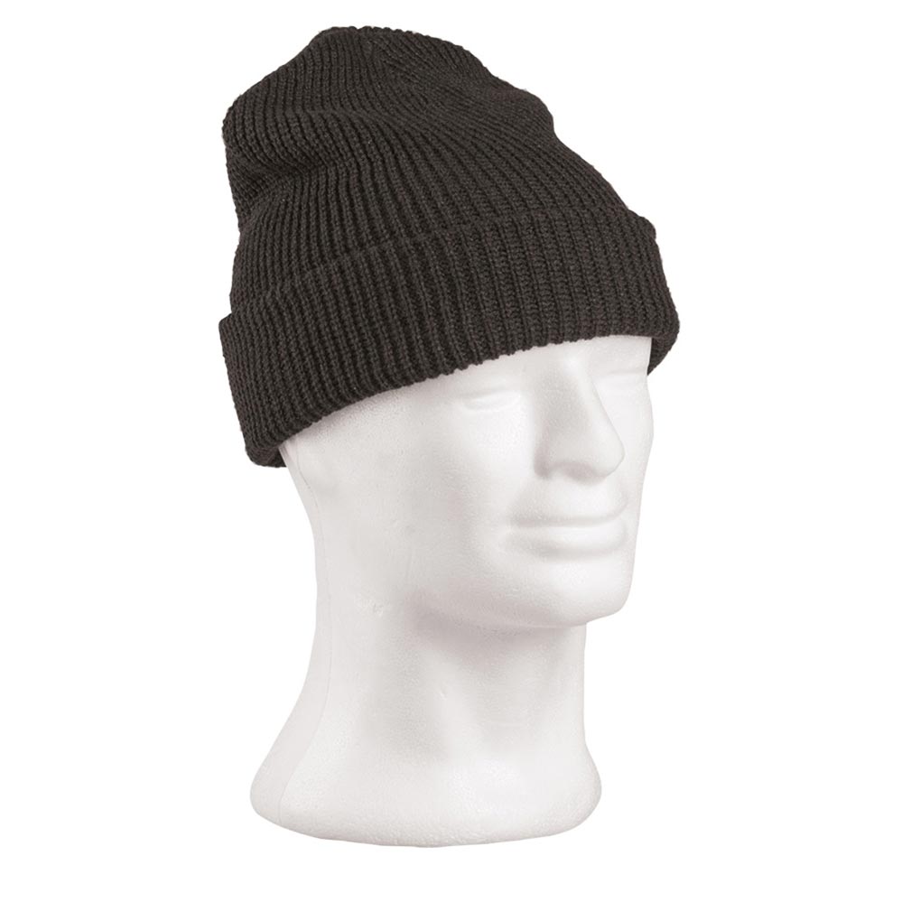Gorro tejido poliacrílico verde, fotografía del producto