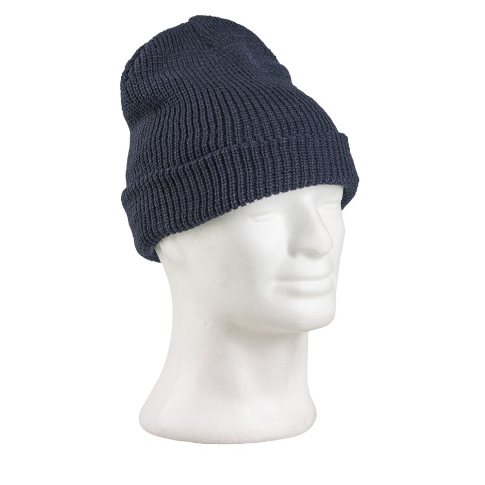 Gorro tejido poliacrílico verde, fotografía del producto