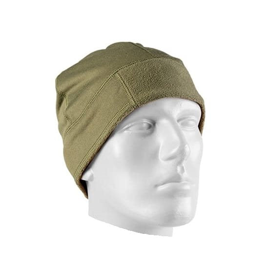 Gorro BW Forro Polar verde, vista frontal, tejido elástico y costuras planas