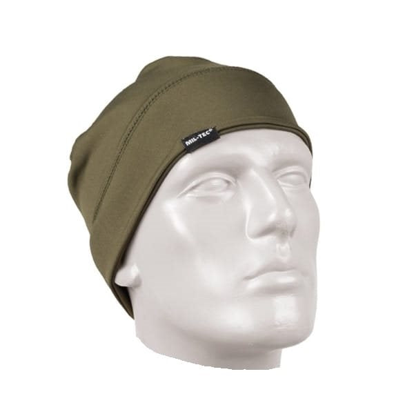 Gorro Forro Polar Elástico Verde, vista frontal