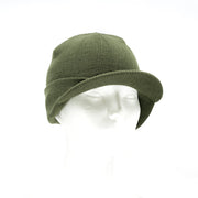 Gorro US JEEP GI tejido poliacrílico verde con visera estilo militar