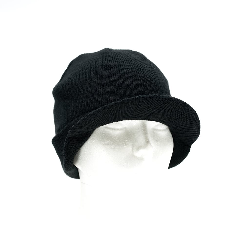 Gorro US JEEP GI tejido poliacrílico verde con visera estilo militar