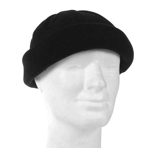 Gorro de punto tipo Honza verde para hombre, 100% algodón (borde 100% acrílico)