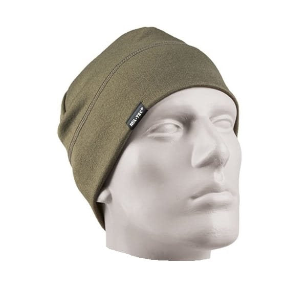Gorro ARMY SOFT verde forrado en forro polar de poliéster que evacua la humedad, talla única