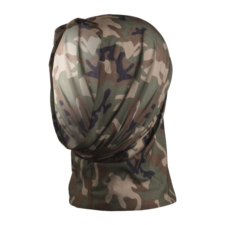 Pañuelo HEADGEAR multifuncional verde en diseño tubular sin costuras
