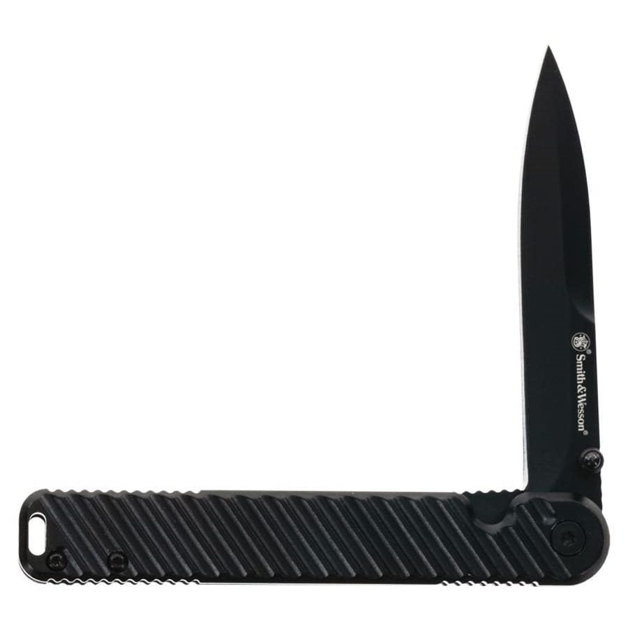Navaja plegable EXECUTIVE negra con hoja lisa, EDC compacto