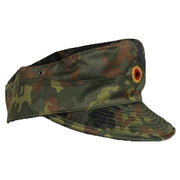 Gorra de campo BW Heer con visera en patrón FLECKTARN y bordado de kokarda