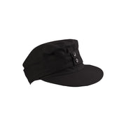 Réplica de gorra de montaña M43 negra, 100% algodón (moleskin), usada por unidades de montaña en la WWII
