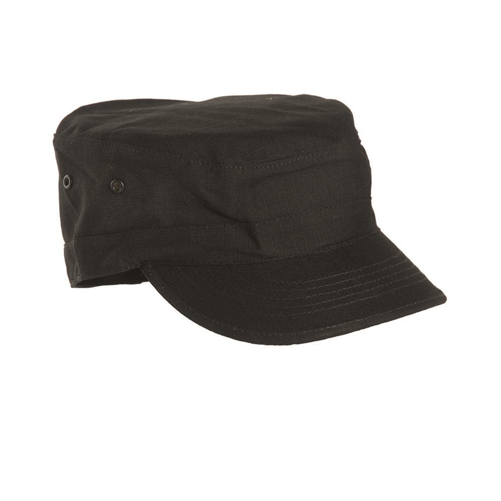 Gorra US BDU rip-stop negra 100% algodón