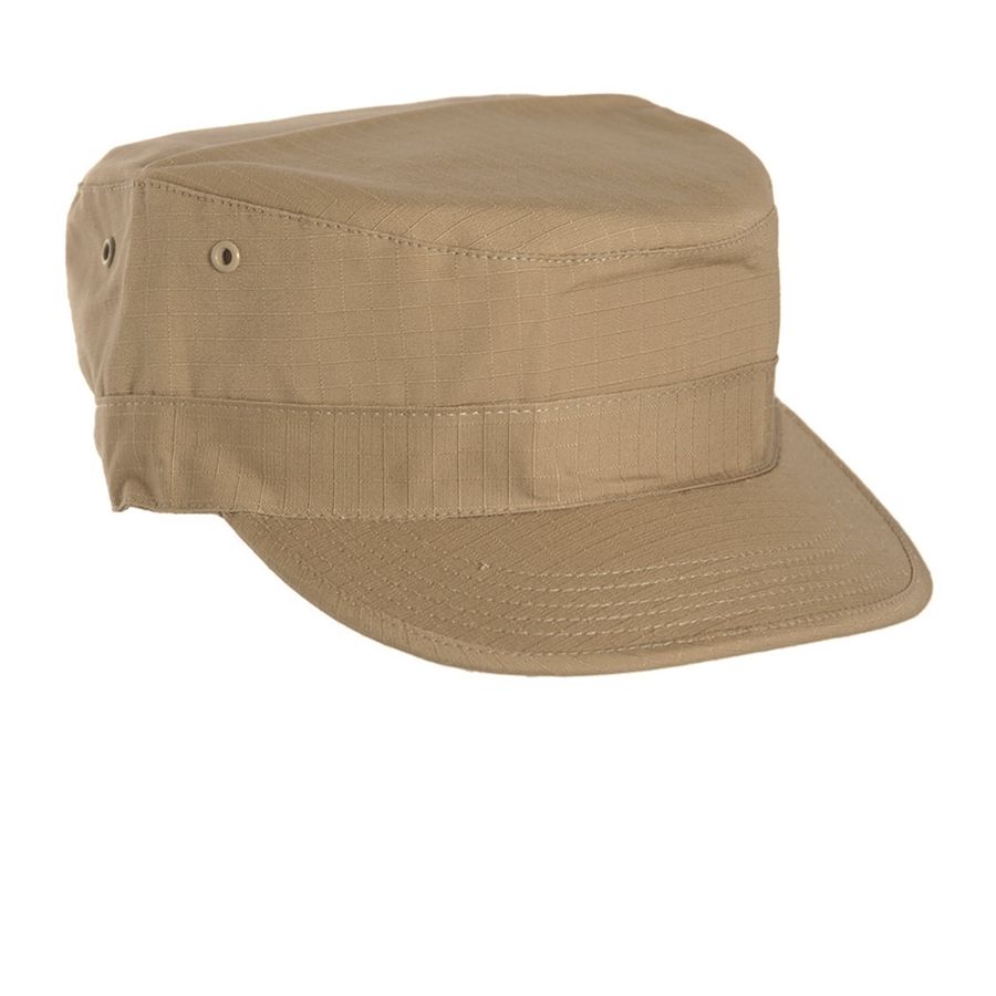 Gorra BDU rip-stop KHAKI, 100% algodón, estilo US BDU, cómoda y resistente