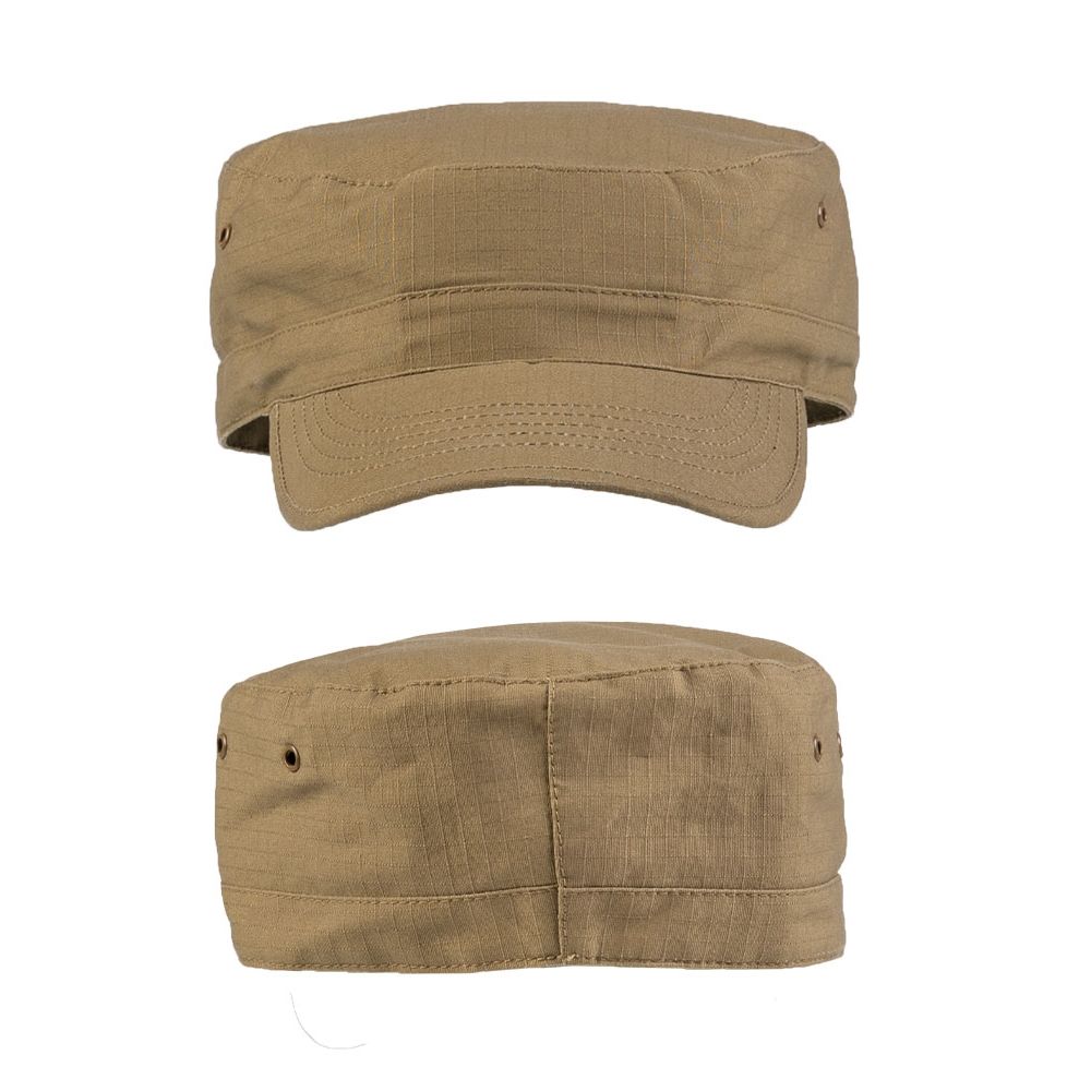 Gorra BDU rip-stop KHAKI, 100% algodón, estilo US BDU, cómoda y resistente