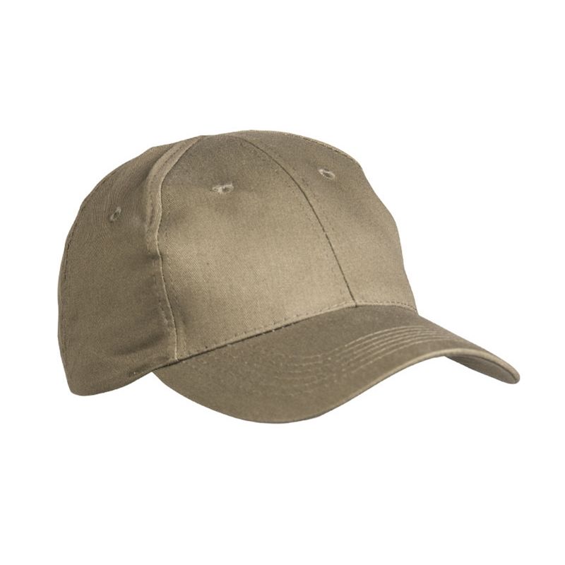 Gorra de béisbol verde MIL-TEC con visera grande y cierre ajustable