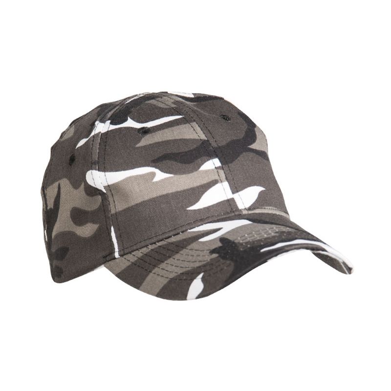 Gorra de béisbol Woodland Mil-Tec de algodón ajustable