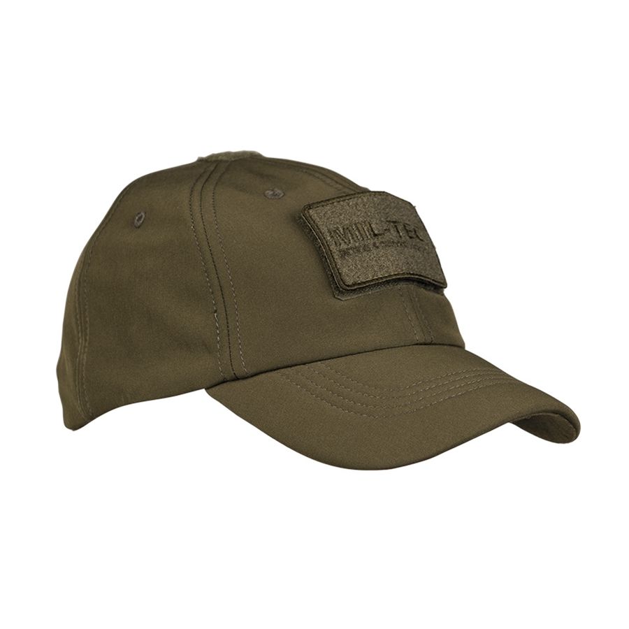 Gorra baseball forrada Softshell Fleece verde, táctica
