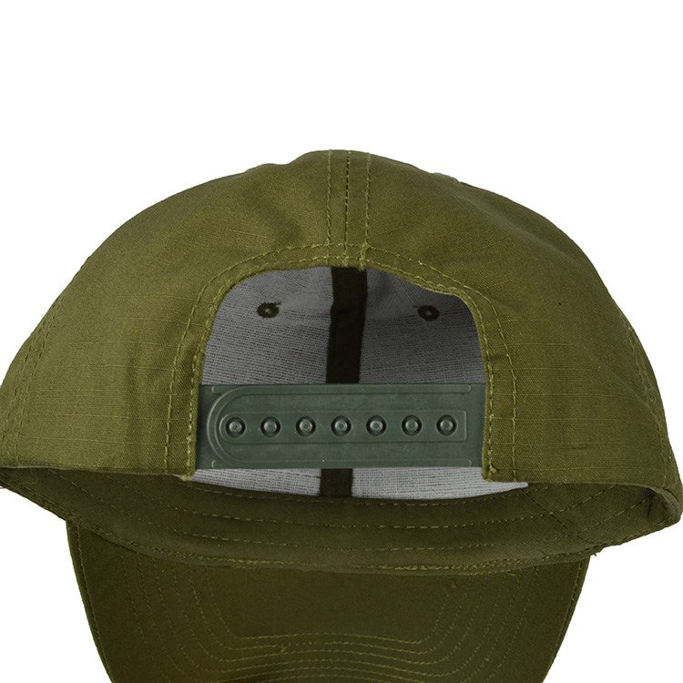 Gorra béisbol verde oliva rip-stop, talla única