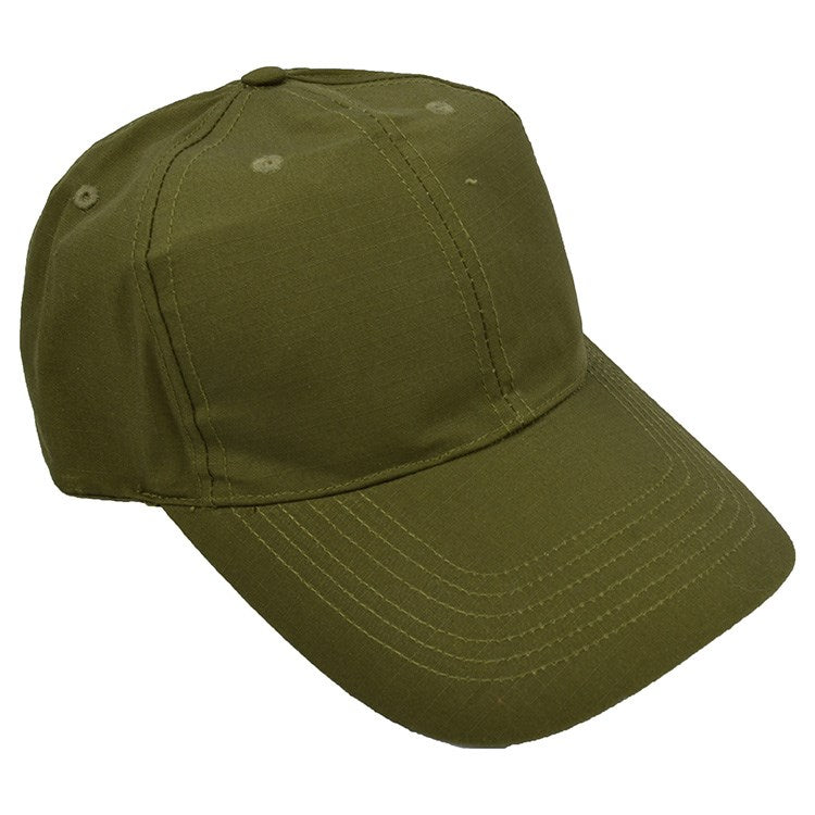 Gorra béisbol verde oliva rip-stop, talla única