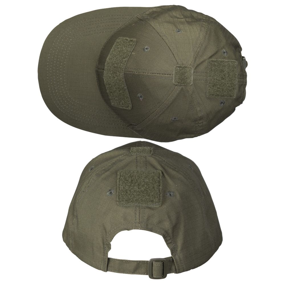 Gorra táctica rip-stop seis paneles estilo béisbol, color verde (Operator)