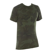 Camiseta funcional larga con evacuación de humedad Dry en camuflaje Midnight Woodland Camo