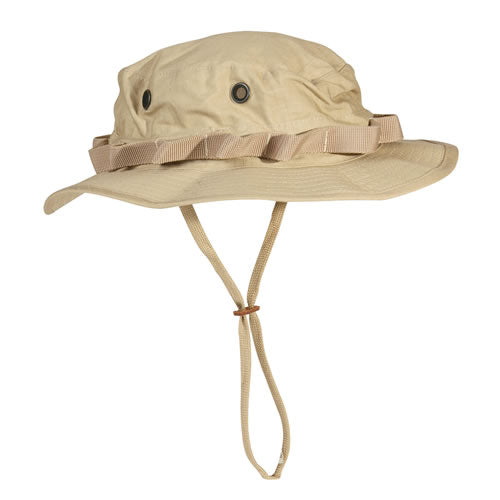 Sombrero US tipo GI Rip-Stop KHAKI con ala ondulada y cinta con ojetes