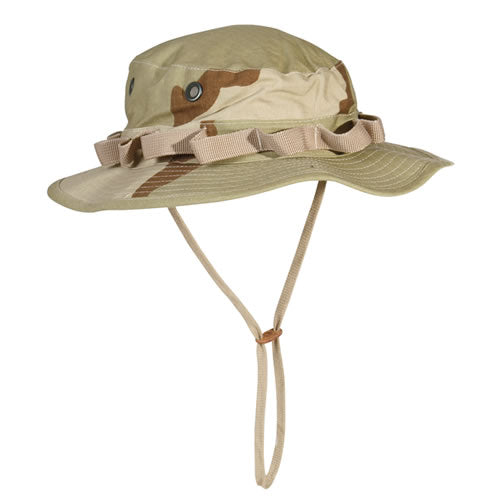 Sombrero US tipo GI rip-stop plegable con visera ondulada y cinta con ojales
