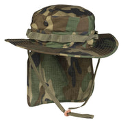 Sombrero JUNGE Rip-Stop WOODAND con falda protectora trasera y cuatro orificios de ventilación con malla antiinsectos