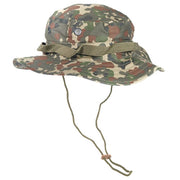 Sombrero US Junge Fecktarn boonie hat en camuflaje, ala ancha ondulada y cinta con ojales para camuflaje