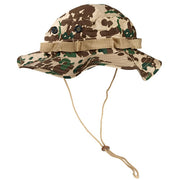 Sombrero Boonie US Jungle Tropentarn, camuflaje, visera ondulada (aprox. 6 cm) y cinta con ojales