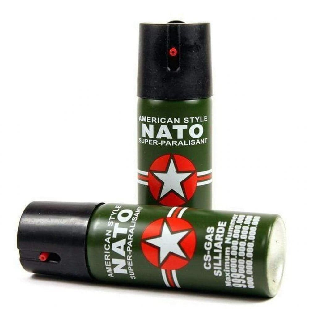 Envase del spray lacrimógeno NATO 40 ml