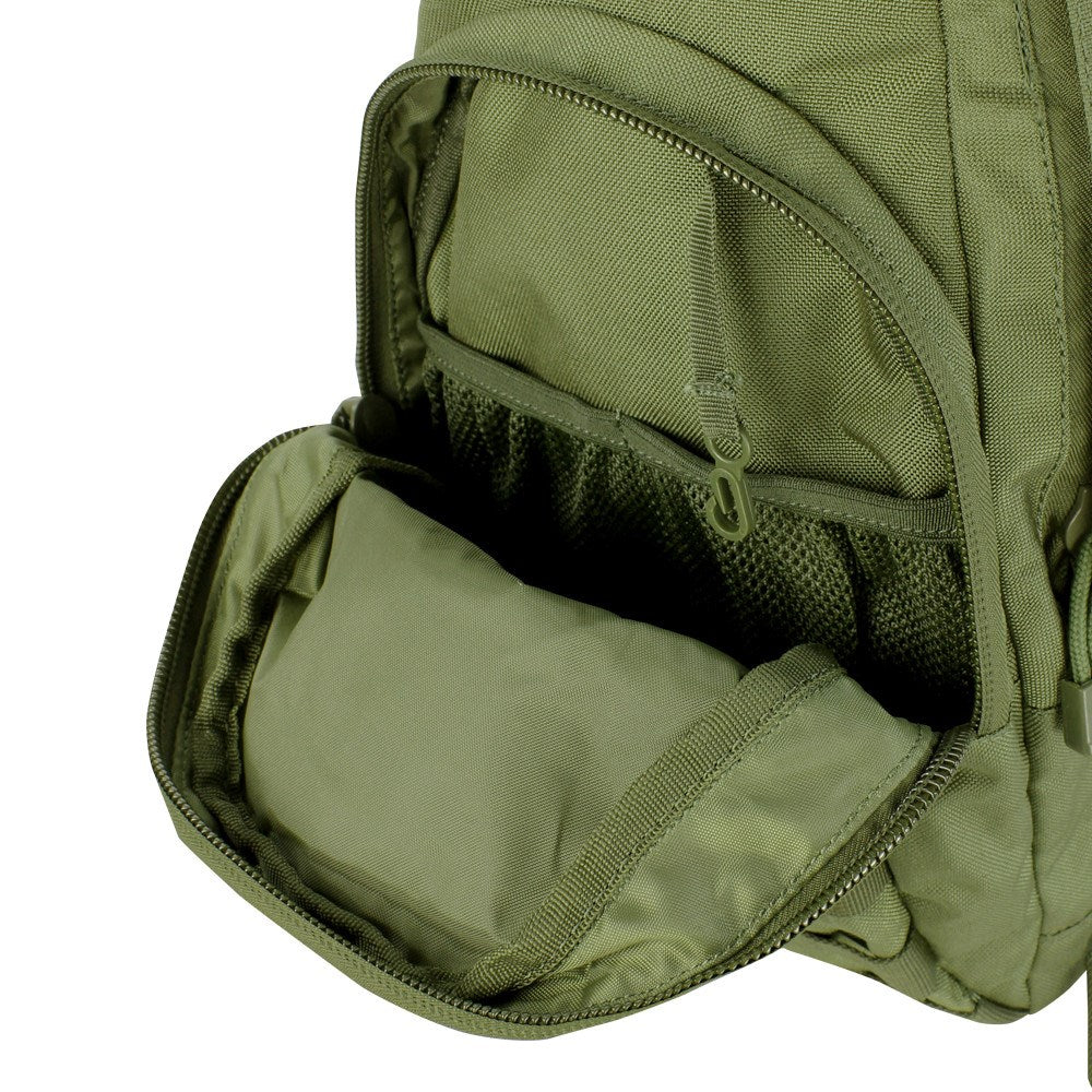Mochila táctica HYDRATION verde con depósito de hidratación 2,5 l