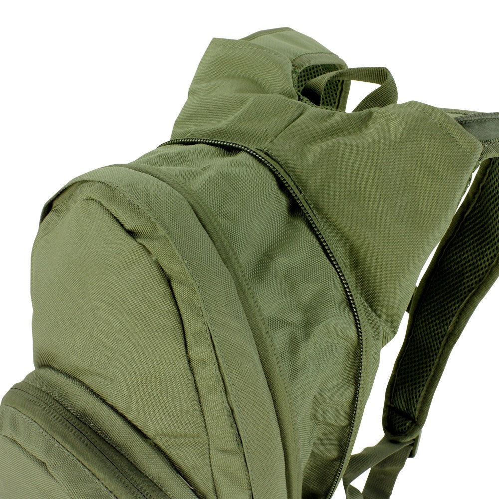 Mochila táctica HYDRATION verde con depósito de hidratación 2,5 l