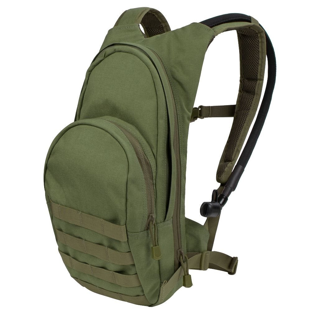 Mochila táctica HYDRATION verde con depósito de hidratación 2,5 l