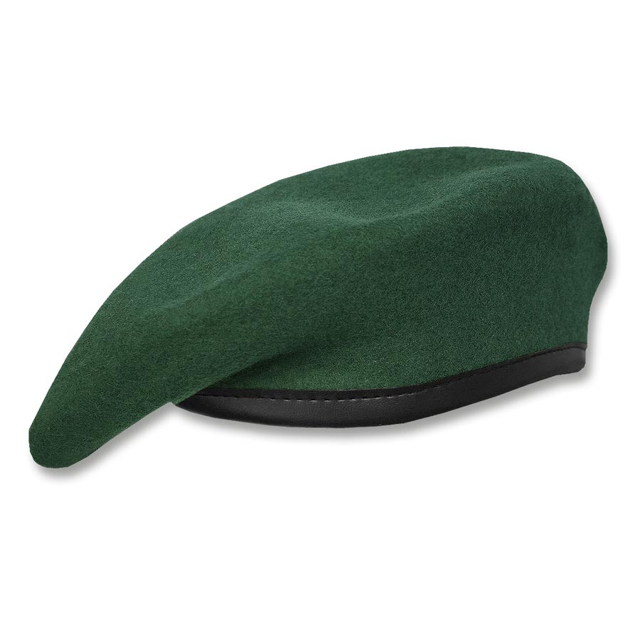Baret de lana BW JÄGERGRÜN tipo usado por Bundeswehr, color verde oscuro
