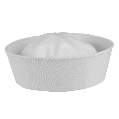 Gorra marinera SAILOR US NAVY blanca vista frontal