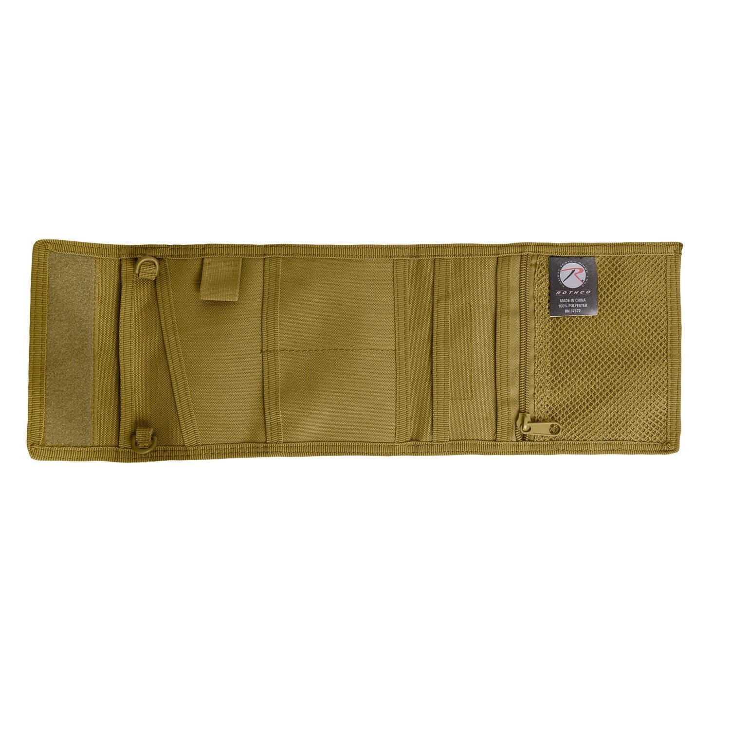 Funda desplegable DELUXE para documentos e identificación COYOTE, colgante de cuello
