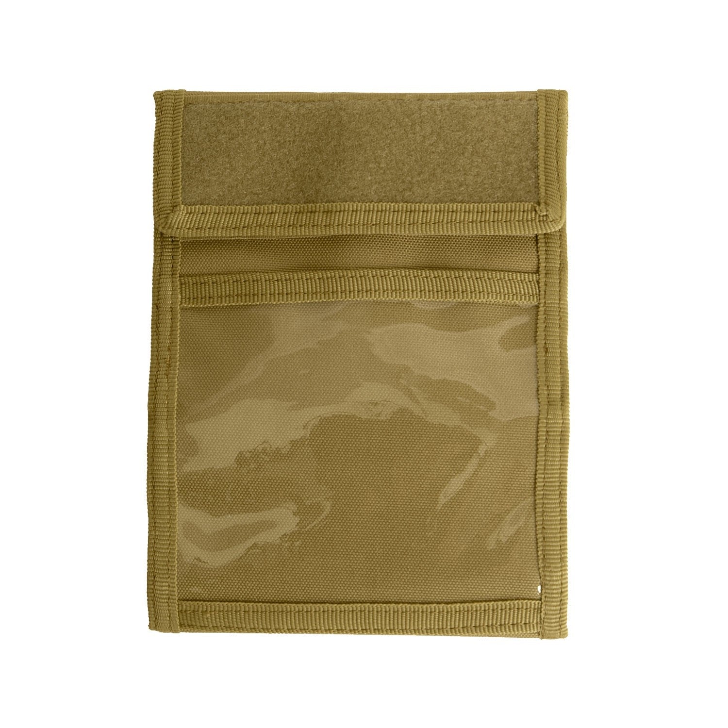 Funda desplegable DELUXE para documentos e identificación COYOTE, colgante de cuello