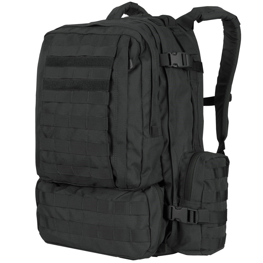 Mochila MOLLE 3-días Assault verde con correas acolchadas y sistema modular