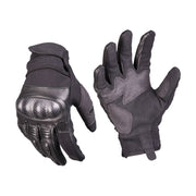 Guantes tácticos TACTICA Gen.II negros con protección de nudillos de carbono