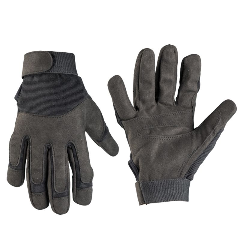 Guantes ARMY negros tácticos con refuerzos y cierre de velcro (12521002)
