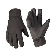 Guantes SOFTSHE Thinsulate negros, vista delantera