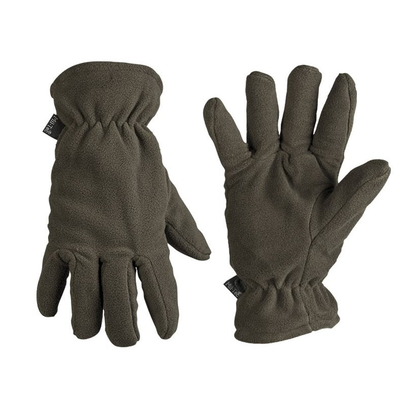 Guantes Fleece Thinsulate verdes con forro Thinsulate, exterior 100% acrílico-fleece, interior 100% poliéster